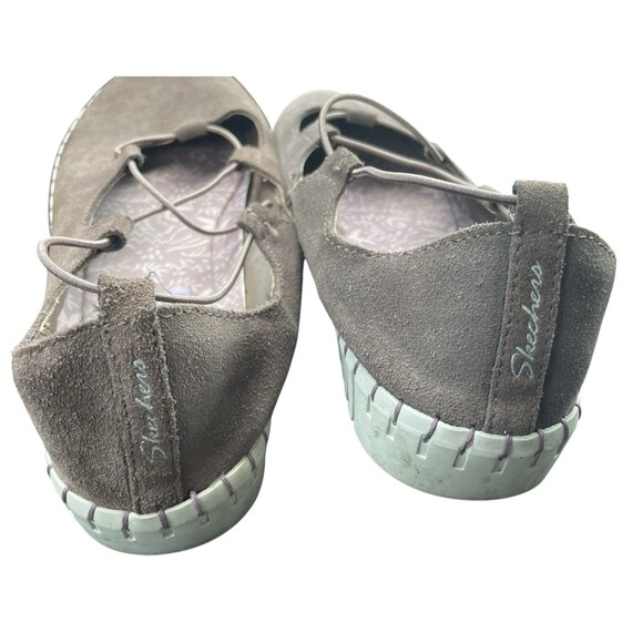 Skechers Mauve Bungee Ghillie SlipOn Shoes Sepulveda Blvd Memory Foam 8M Sneaker - Picture 2 of 5